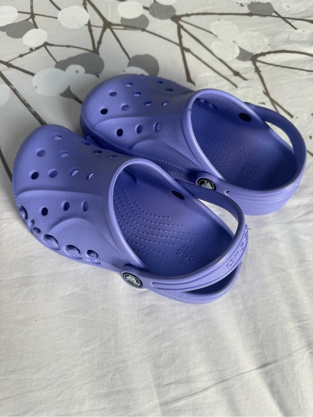 CROCS Kids Lavender Slip-On Clogs with Heel Strap
